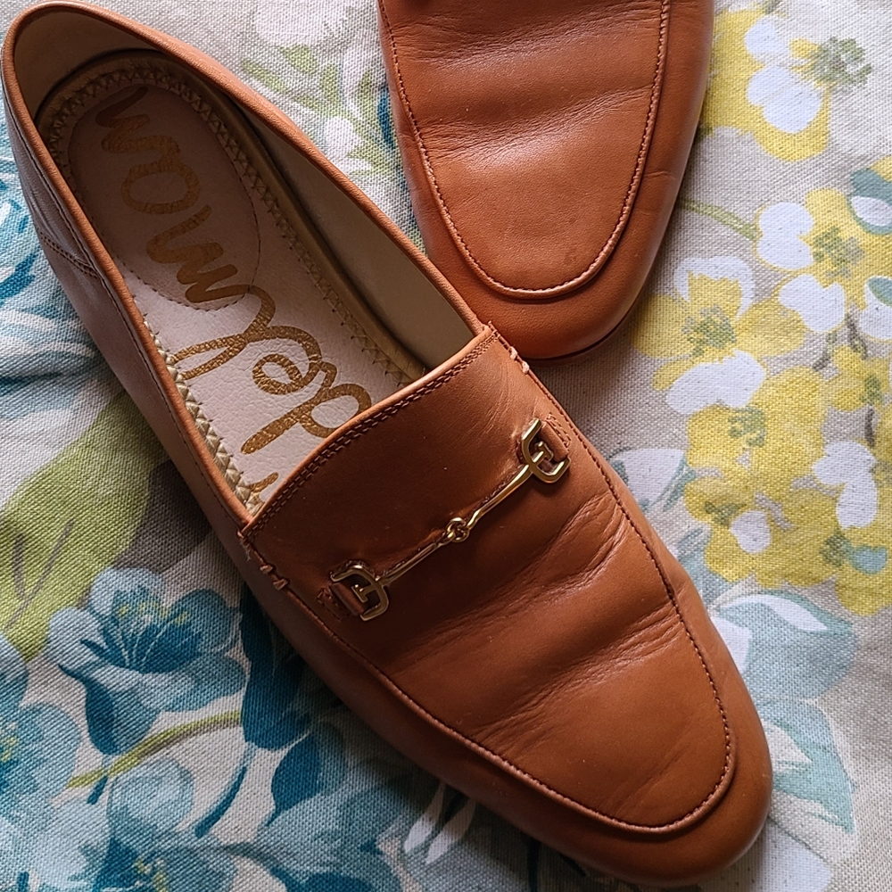 Tan loafers